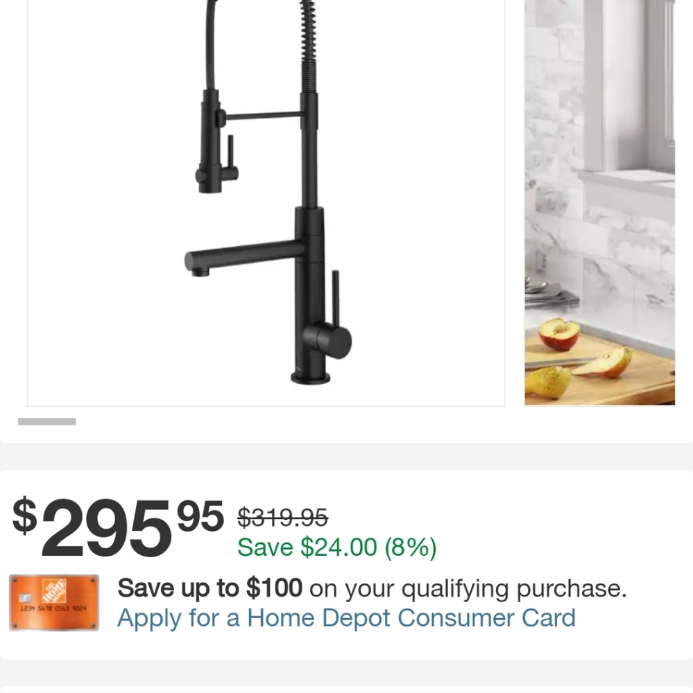 Aootoch black Matte Faucet with sprayer